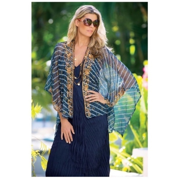 Soft Surroundings La Paz Black Crinkle Maxi Dress L Pleated Crinkle Vacation - Picture 3 of 16